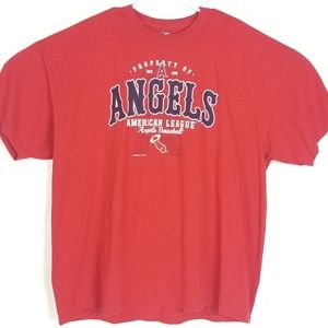 MLB Los Angeles ANGELS Red Fan Shirt size 2XL